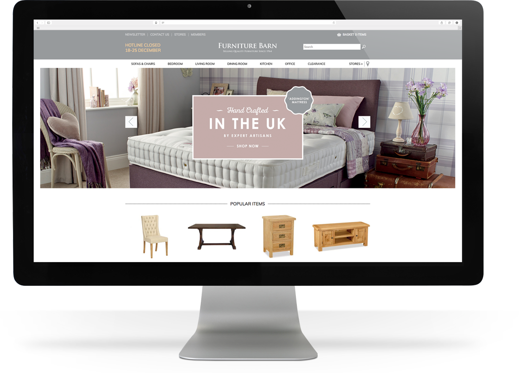 furniture barn web design