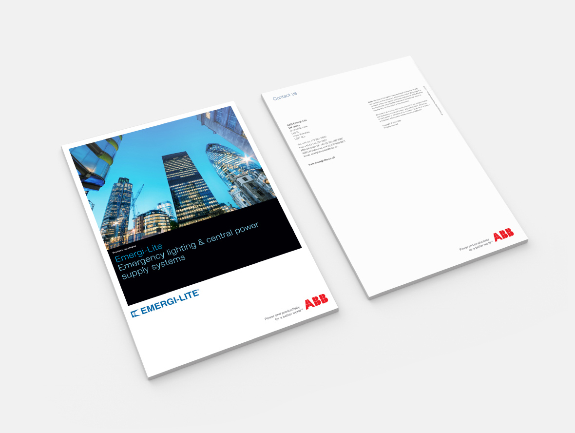 abb emergi-lite catalogue print