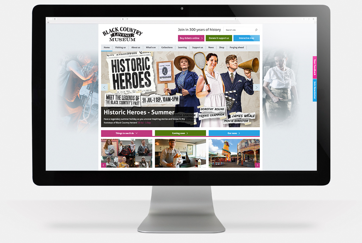 black country living museum web design