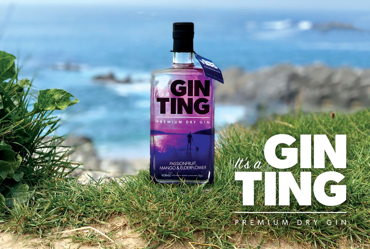 ginting bottle branding